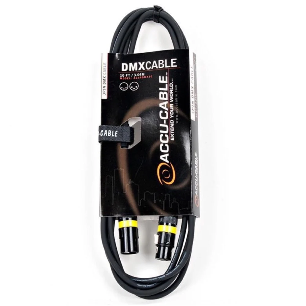 ADJ AC3PDMX 3-Pin DMX Cable, 10 Foot