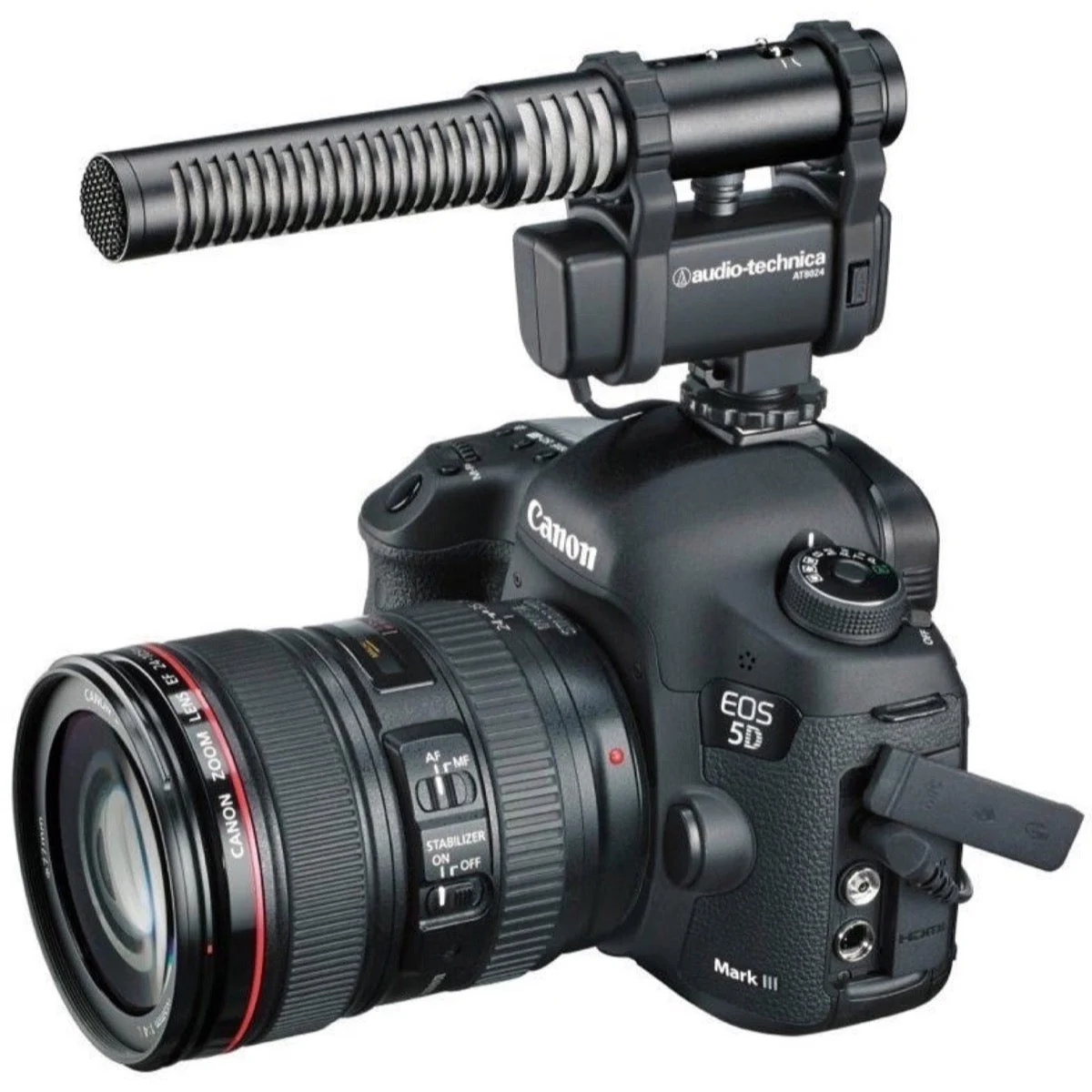 Audio-Technica AT8024 Mono/Stereo Camera Mount Microphone