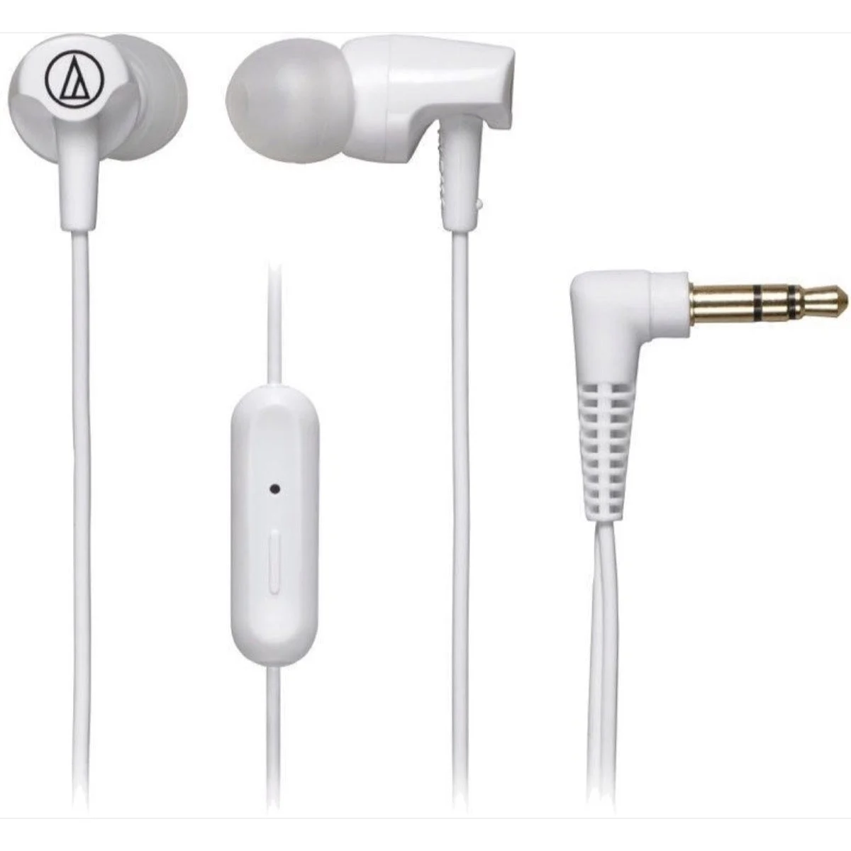 Audio-Technica ATH-CLR100iS White SonicFuel In-Ear Headphones