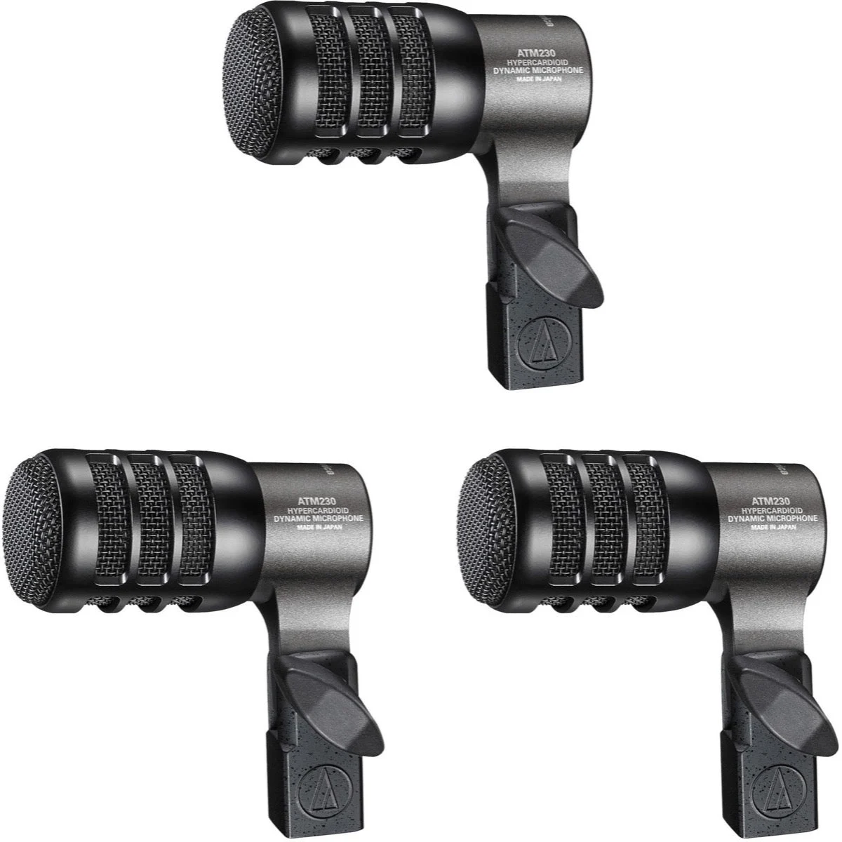 Audio-Technica ATM-230 Hypercardioid Dynamic Microphone, 3-Pack