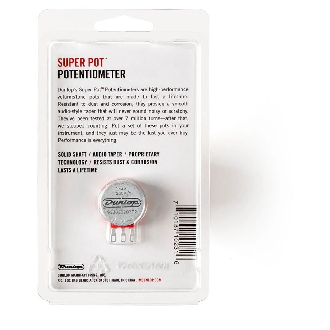 Dunlop DSP250K Super Pot 250k Split Shaft Pot