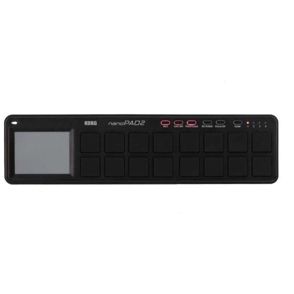 Korg nanoPAD2 USB Drum Pad Controller, Black