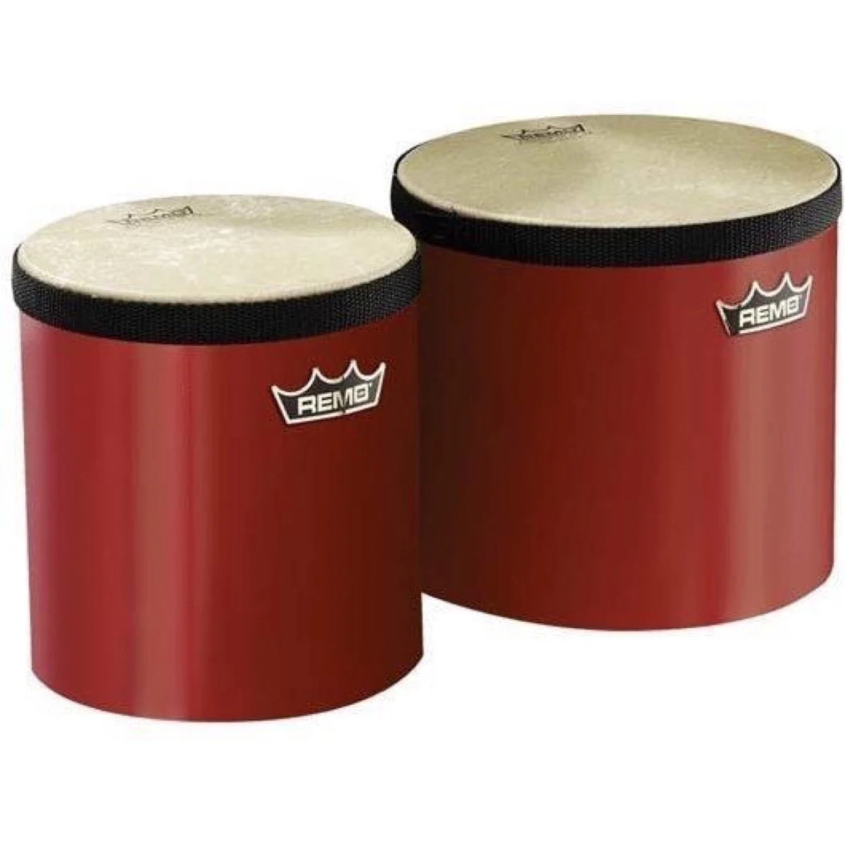 Remo BG-5300 Pre-Tuned Bongo Set, Red
