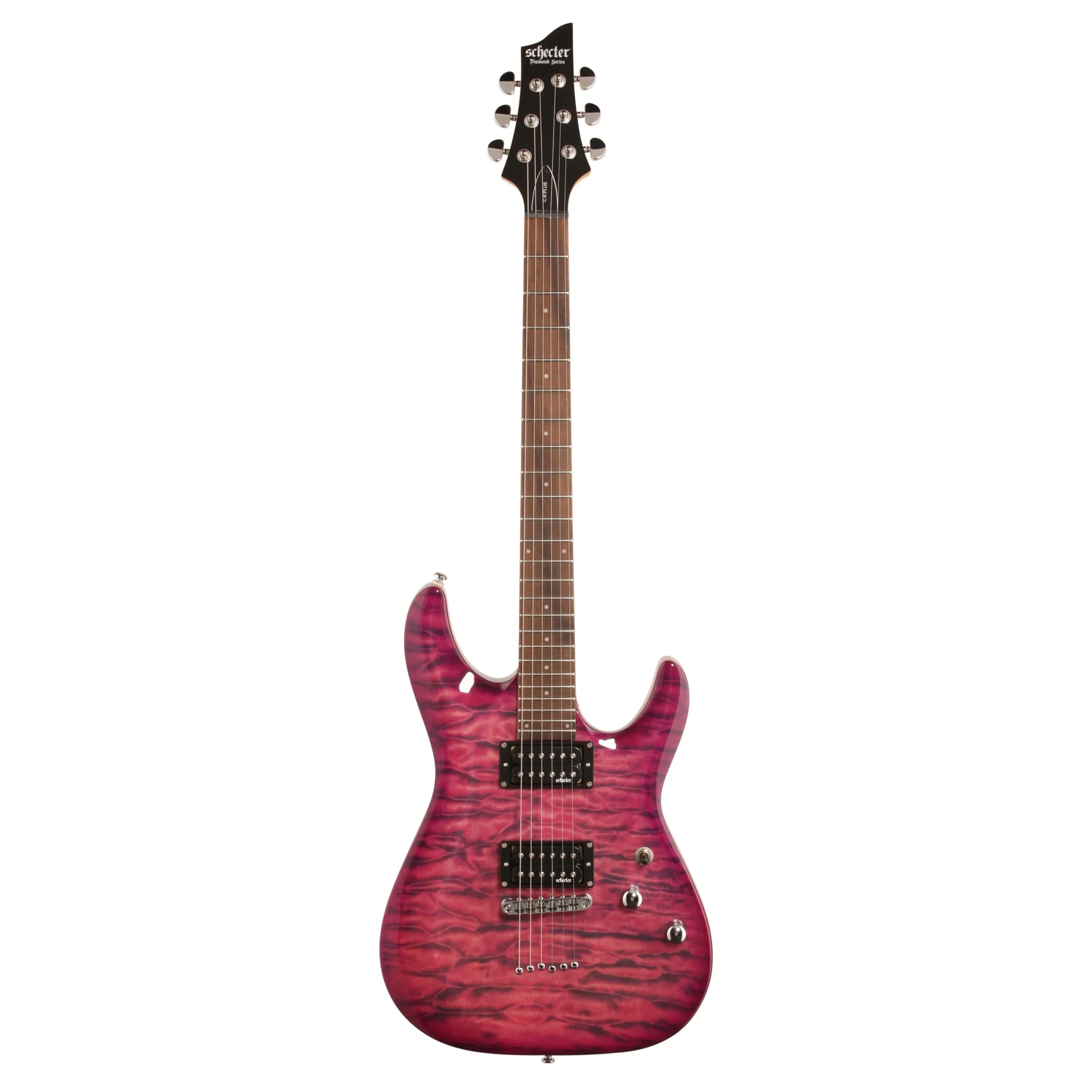 Schecter C-6 Plus Electric Guitar, Electric Magenta