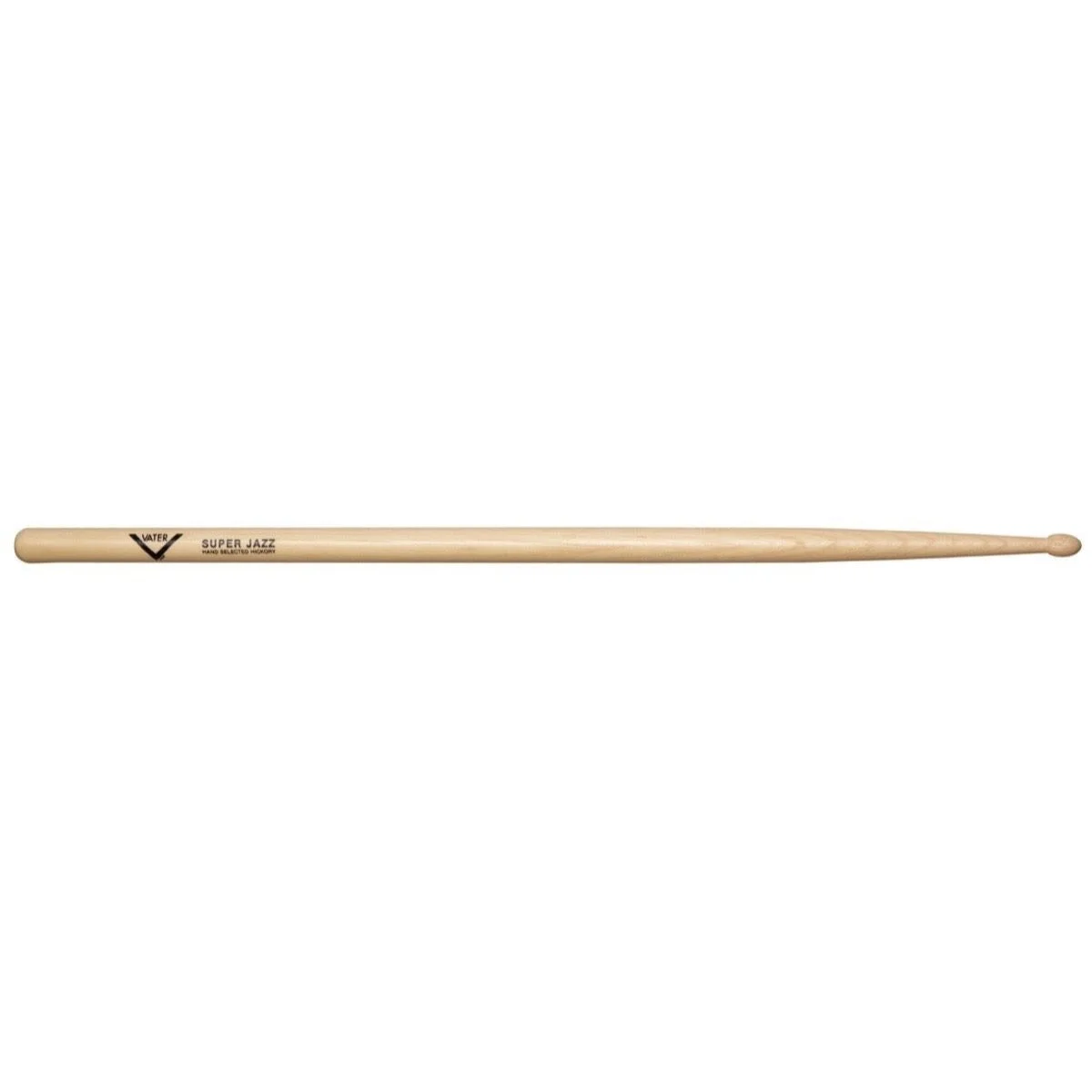 Vater Super Jazz Hickory Drumsticks (Pair), Wood Tip