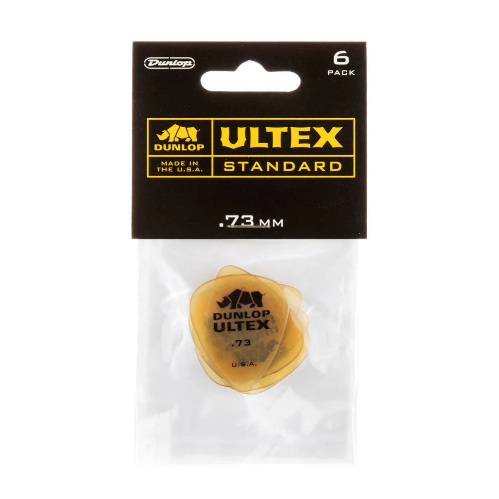 Dunlop 421P073 Ultex Guitar Picks (6 Pack) - Standard (0.73mm)