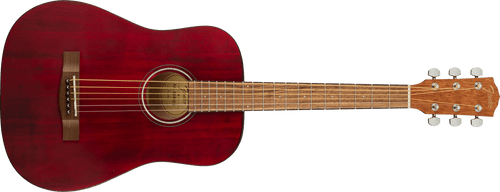 Fender FA-15 3/4 Scale Steel with Gig Bag, Walnut Fingerboard, Redw/ Bag