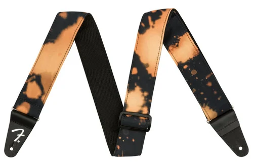 Fender Tie Dye Acid Wash Strap, Black