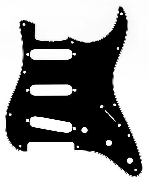 Fender Pickguard, Stratocaster S/S/S (with Truss Rod Notch), 11-Hole Vintage Mount, Black, 3-Ply