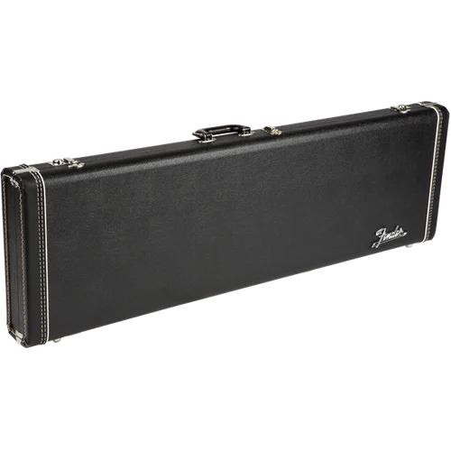 Fender G&G Deluxe Precision Bass Hardshell Case, Black with Orange Plush