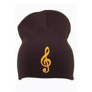 Aim Gifts Beanie | G-Clef | Black