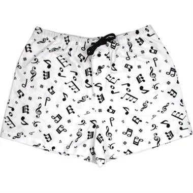 Aim Gifts Boxers | Flannel Music Notes