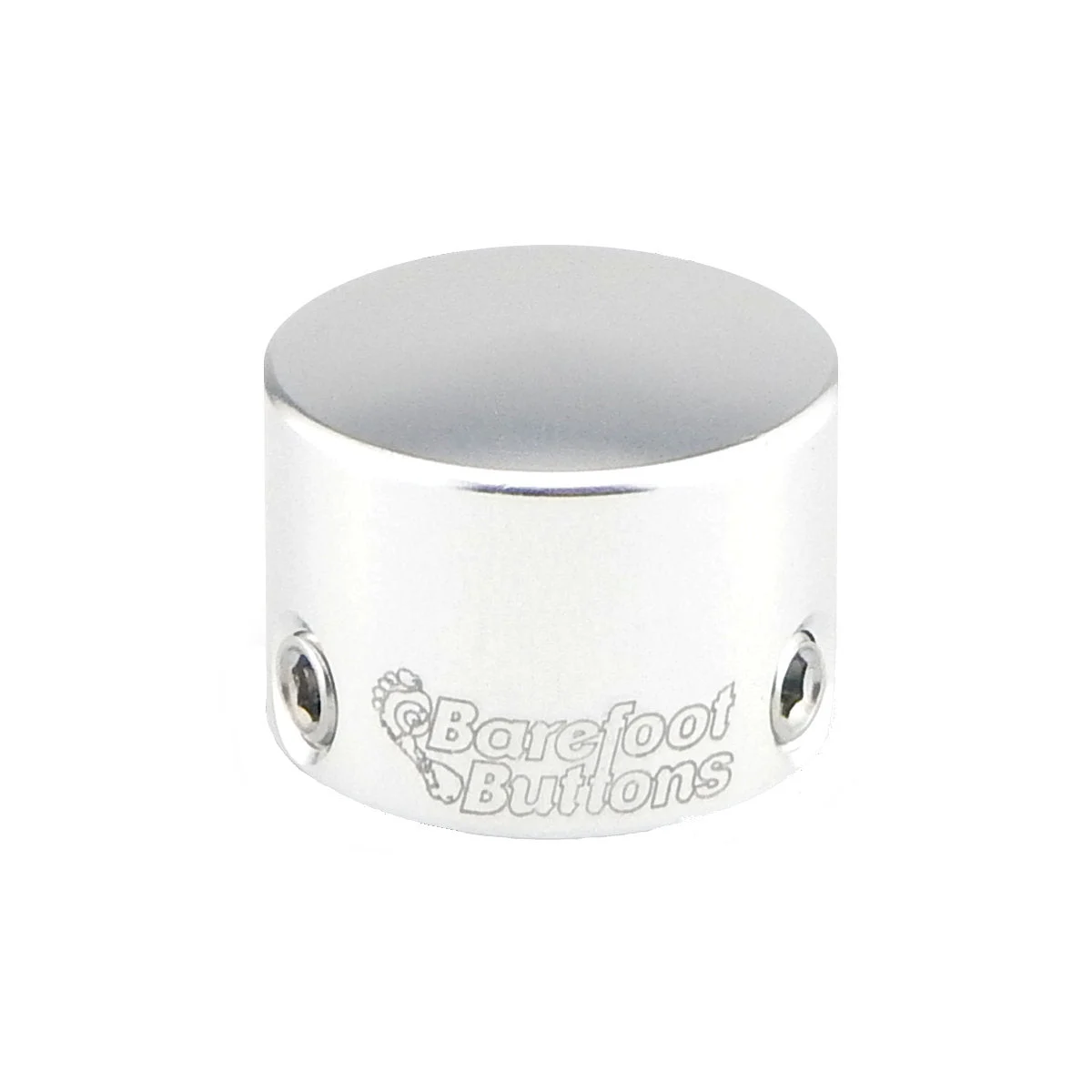 Barefoot Buttons V1 Tallboy Mini Pedal Footswitch Topper - Silver