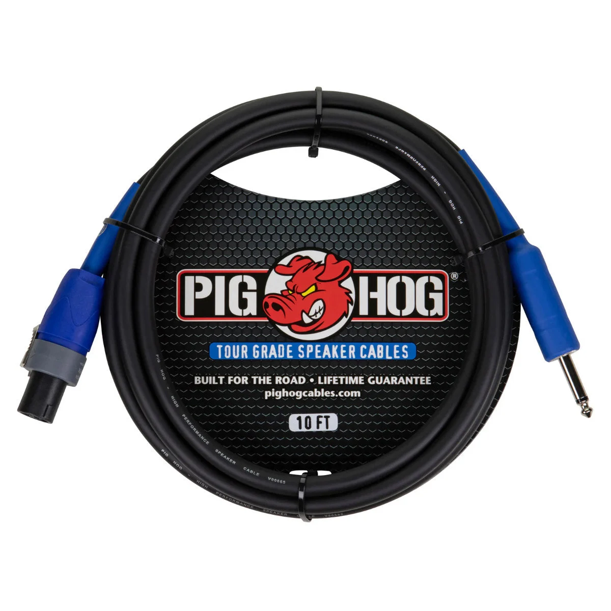Pig Hog Speaker Cable - Speakon to 1/4 in. - 10 ft.