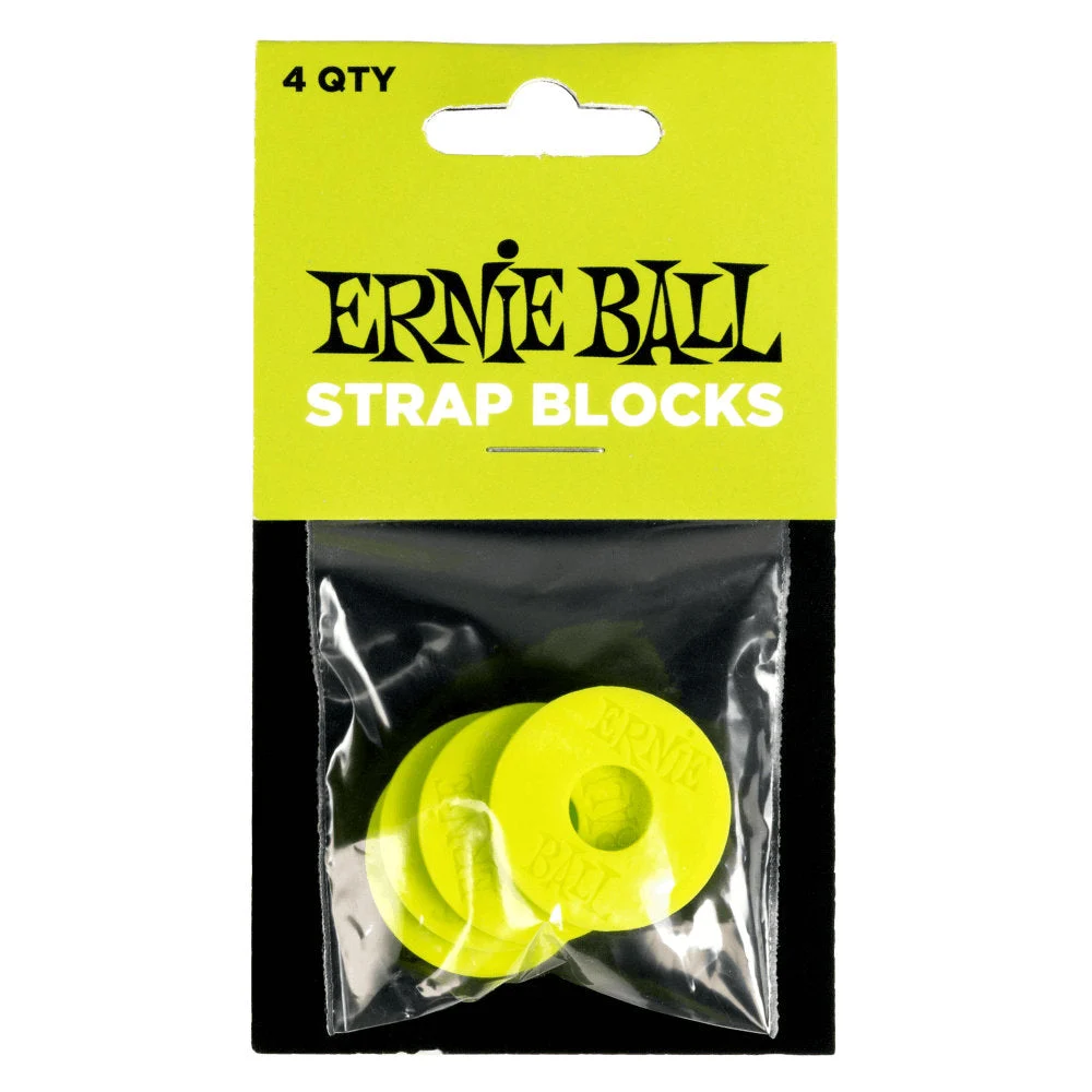 Ernie Ball Strap Blocks (4 Pack) - Green