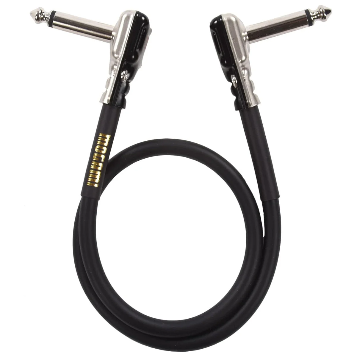 Mogami Gold Pedal/Effects Instrument Pancake Pedal Cable - Right Angle to Right Angle - 18 inch