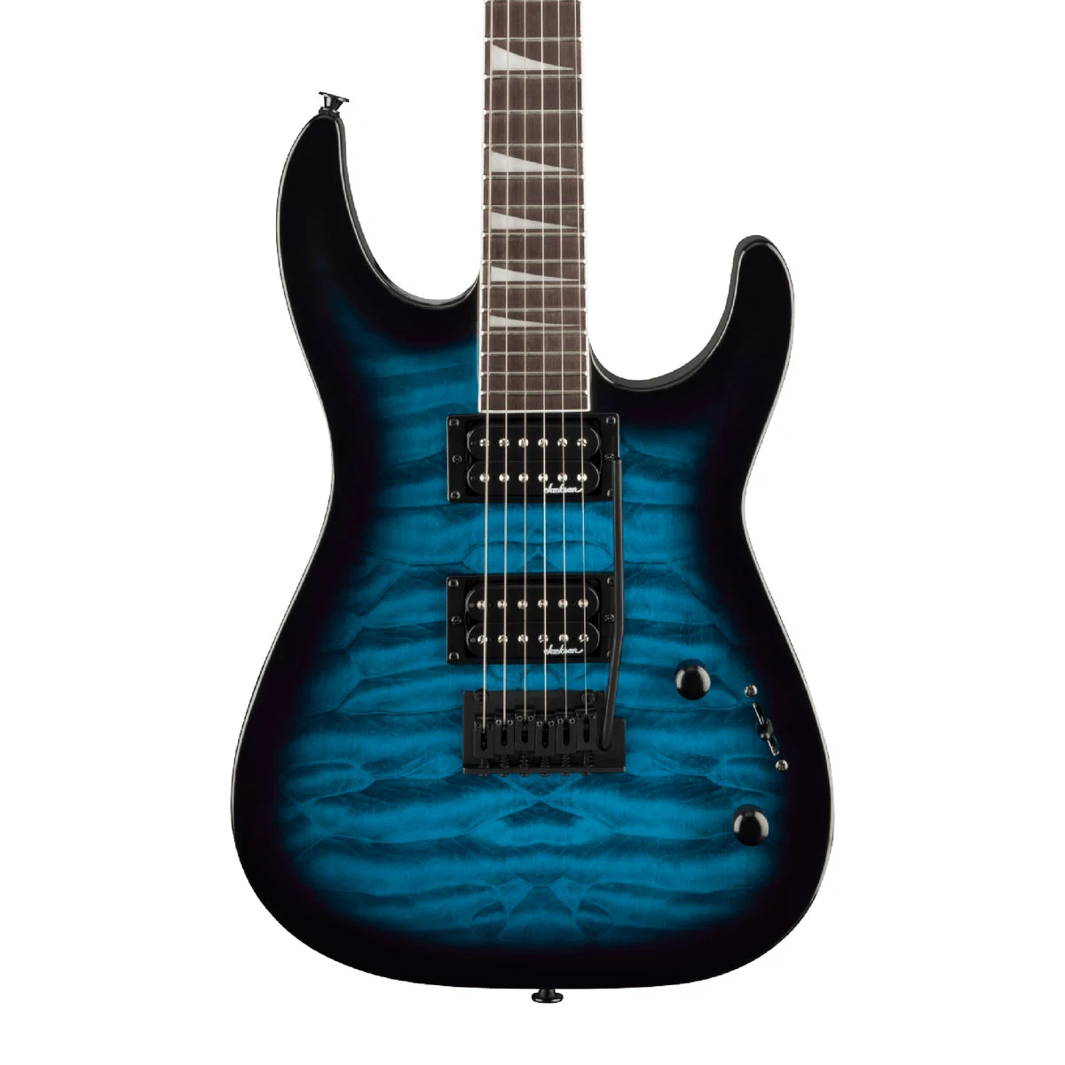 Jackson JS Series Dinky JS20 DKQ 2PT Electric Guitar - Transparent Blue Burst
