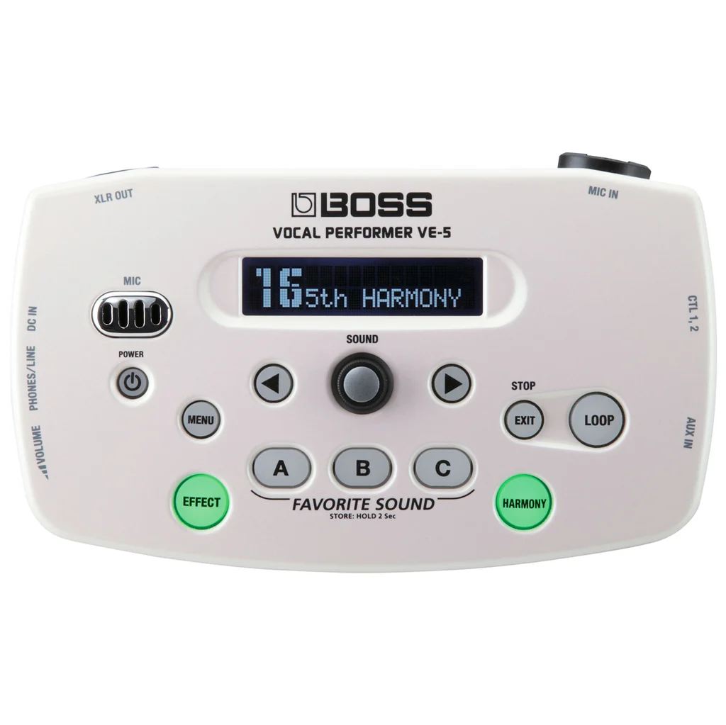 BOSS VE-5-WH Vocal Effect Processor - White