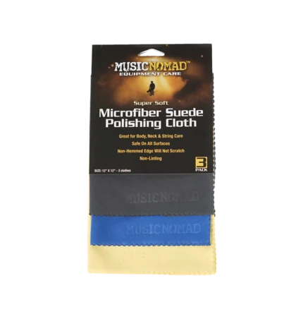 Music Nomad - Microfiber Suede Polishing Cloth - 3 Pack