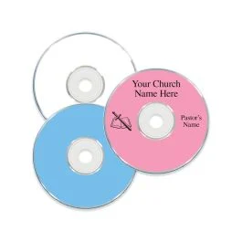 Pre-Printed 3-up CD Labels with Spines Blank - Variety of Colors - 100 Pack
