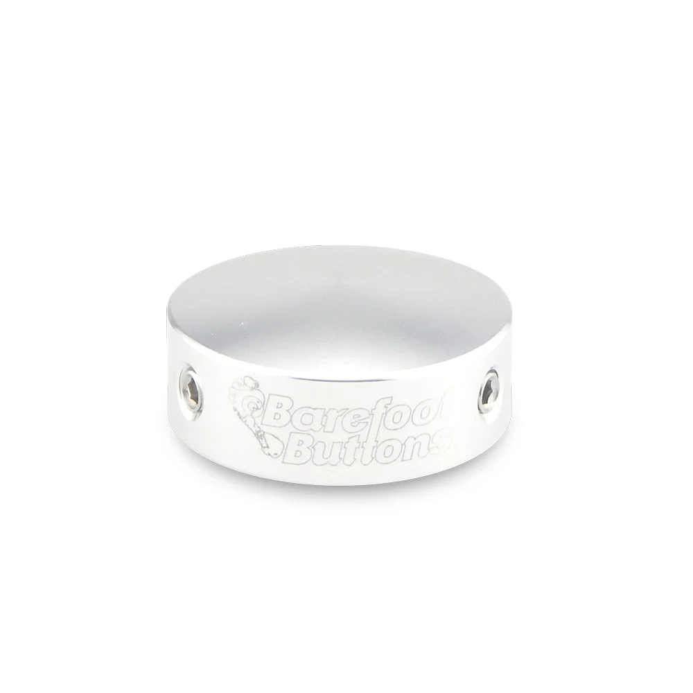 Barefoot Buttons V1 Standard Footswitch Cap - Silver
