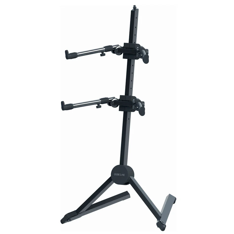 Quik Lok SL-930 Fully Adjustable Double Tier Slant Keyboard Stand