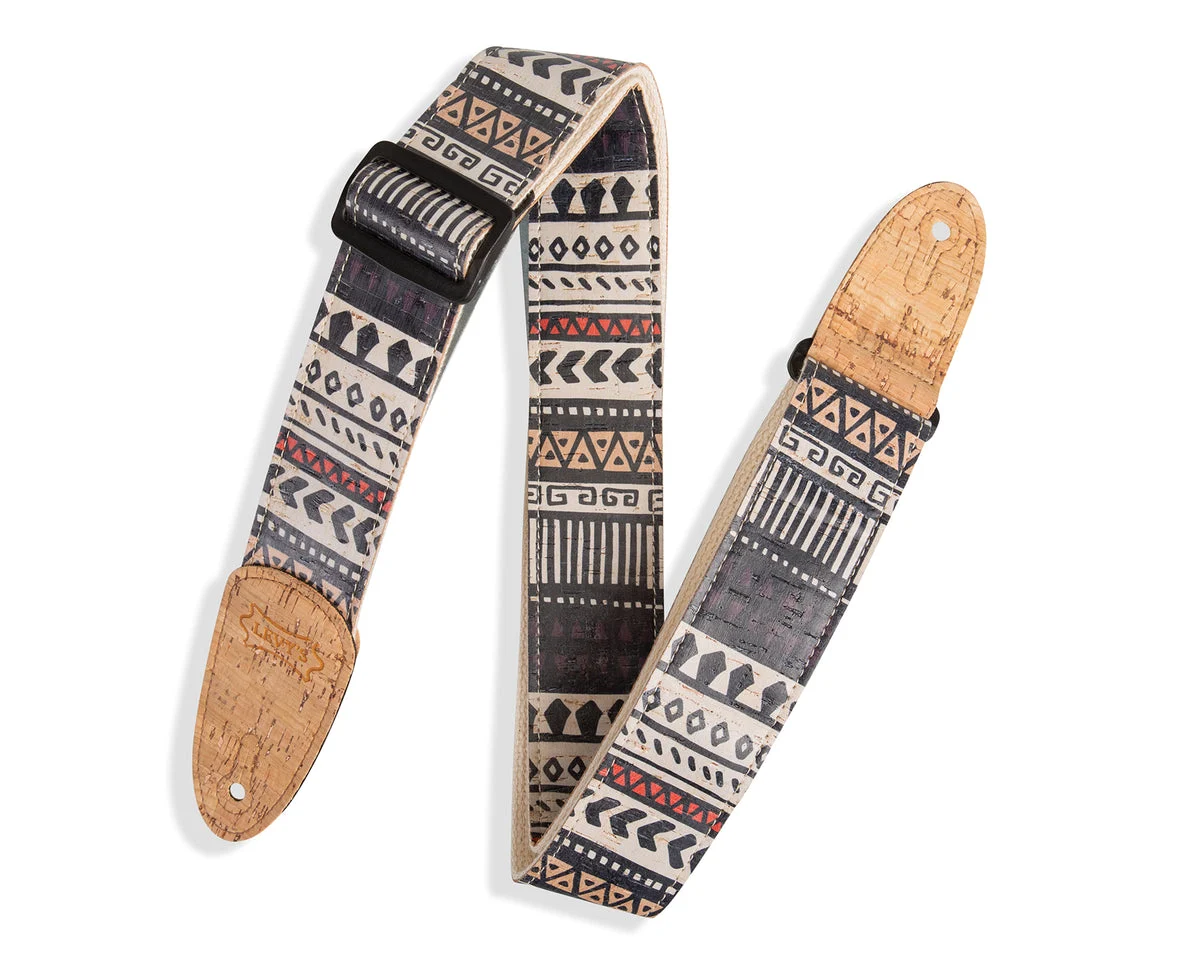 2 inch Wide Cork Guitar Strap Zanzibar Cork