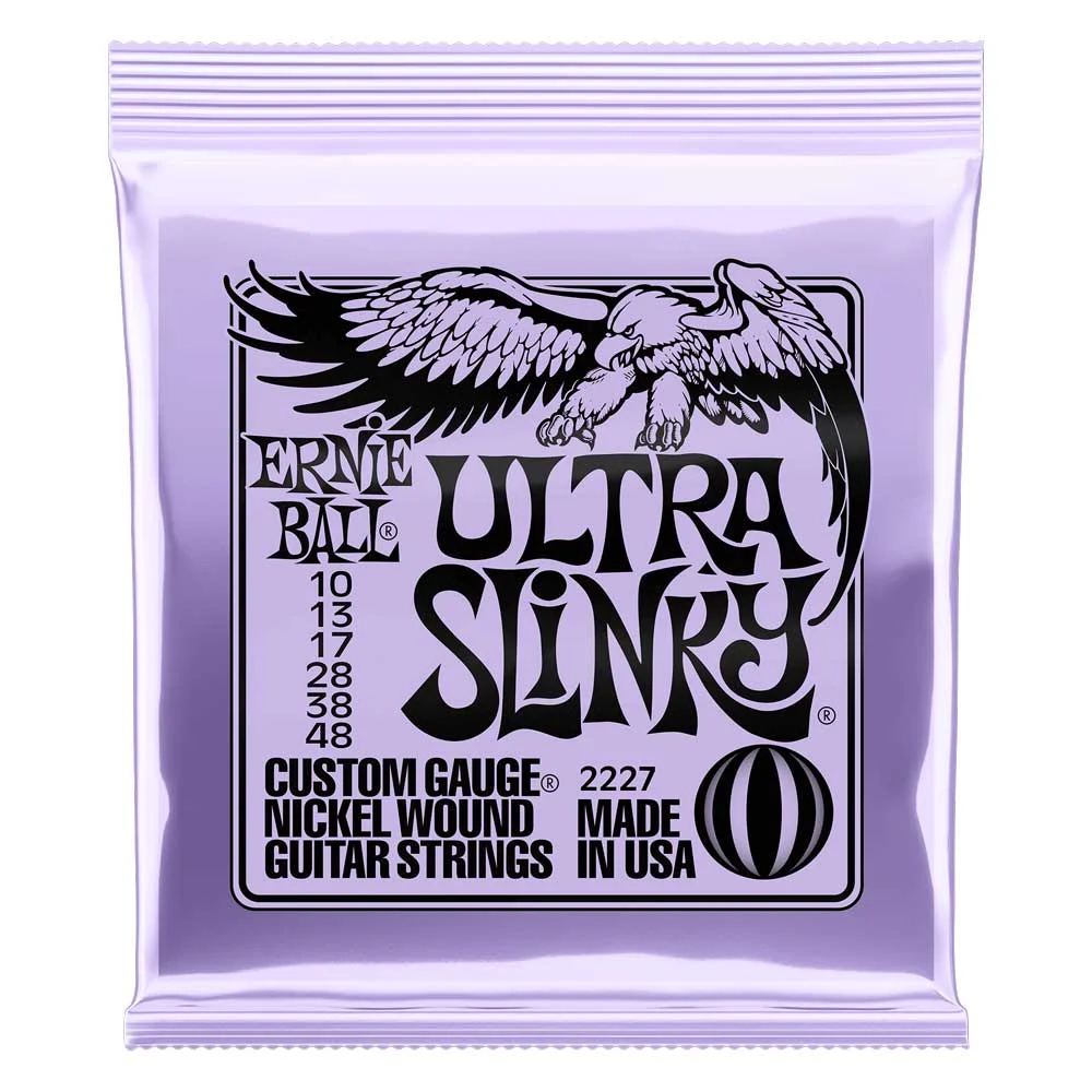 Ernie Ball 2227 Electric Guitar String Set - Nickel Wound Ultra Slinky 10-48