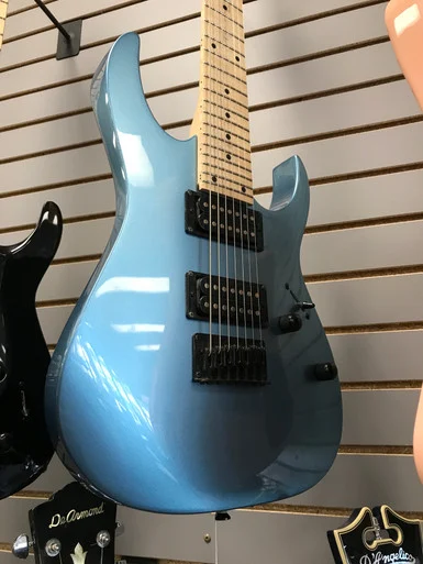 Used Ibanez GIO 7 STRING Modern Metal Electric Guitar Blue 6-String