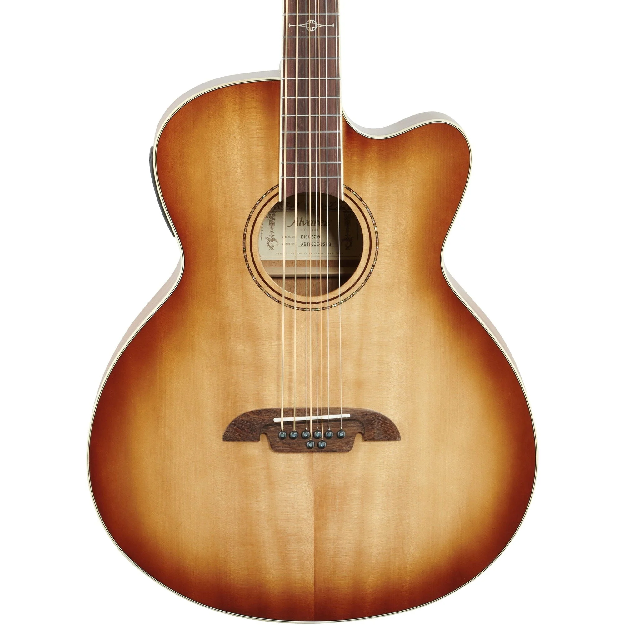Alvarez Artist Series Baritone 8-String Acoustic-Electric Guitar - Shaded Burst
