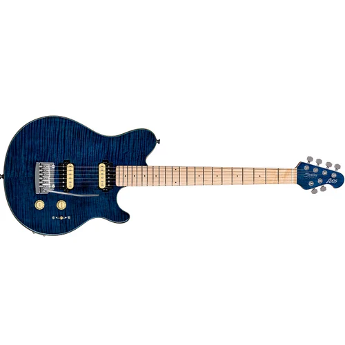 Sterling by Music Man Axis, Flame Maple Top, Neptune Blue