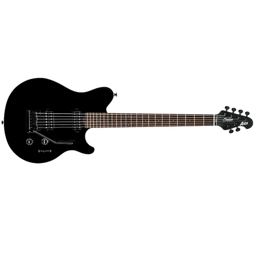 Sterling by Music Man AX3S-BK-R1 Axis in Black with White Body Binding