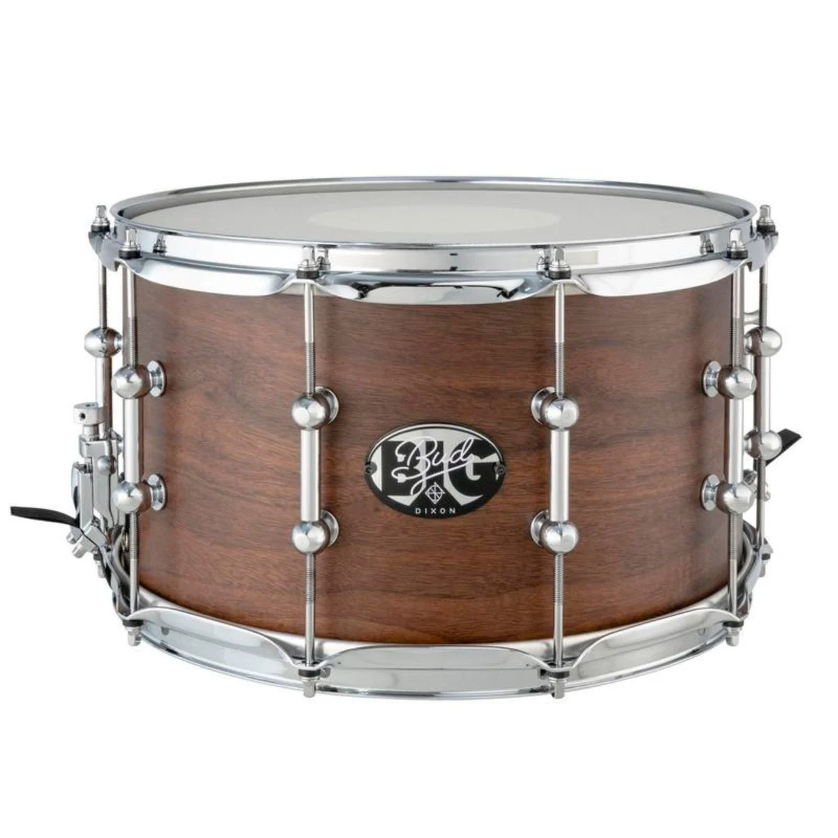 Dixon Gregg Bissonette Big Bud Signature Snare Drum - 8″ x 14″ - Walnut/Maple