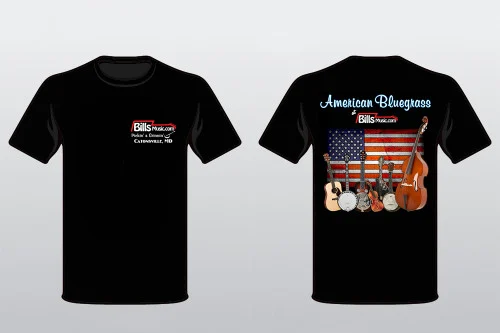 Bill's Logo T-Shirt - "American Blue Grass" Graphic