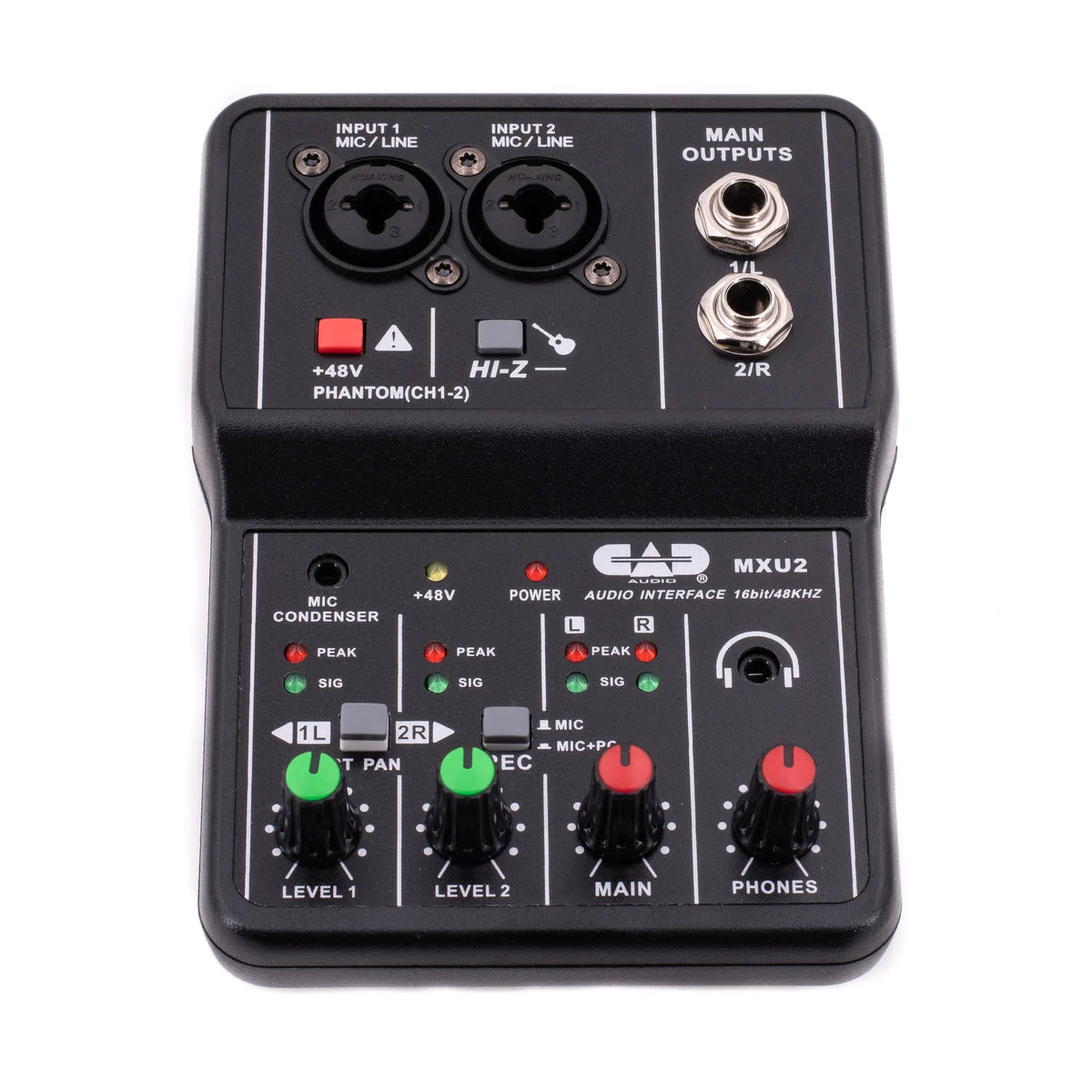 CAD Audio MXU2 2-Channel Analog Mixer with USB Interface