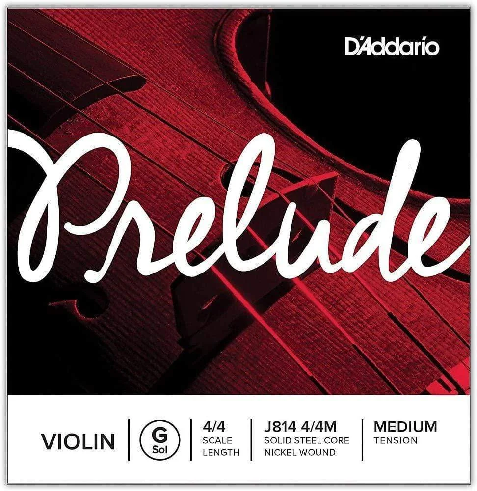 D'Addario Prelude Violin Single G String J814 4/4m