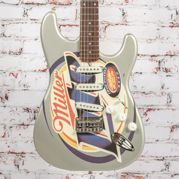 Squier - 2004 Standard Stratocaster Electric Guitar - Miller Lite Graphic - w/Bag - x0926 - NOS
