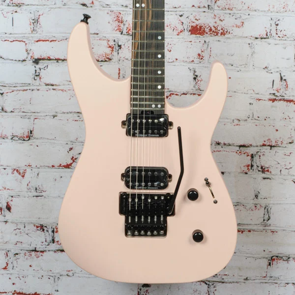Jackson - American Series Virtuoso™ - Electric Guitar w/ Streaked Ebony Fingerboard - Satin Shell Pink - w/ Jackson Foam Core Case - USED