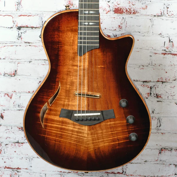 Taylor - T5z Custom Koa - Acoustic-Electric Hybrid Guitar - Sapele Neck / Ebony Fretboard - Koa - w/ Hardshell T5z Brown Case - x5072