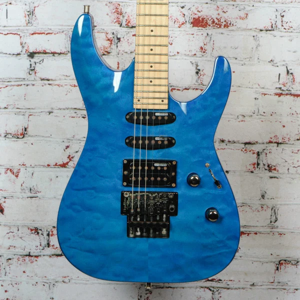 ESP - LTD - MH-103QM - Electric Guitar - See Thru Blue - w/HSC -x0829 USED