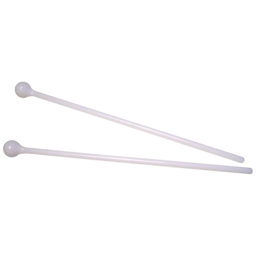 Duplex 1740R Nylon Bell Lyra Mallets, Pair, White