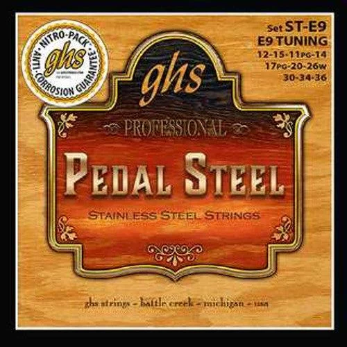GHS Pedal Steel Guitar E9 Tuning Strings | 12-36
