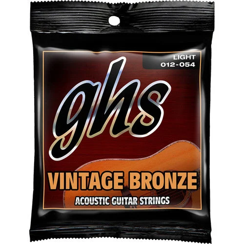 GHS Strings VN-L Vintage Bronze 85/15 Acoustic Guitar Strings - .012-.054