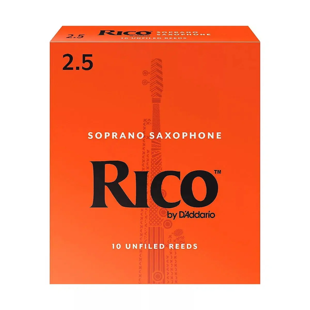 Rico by D'Addario Soprano Sax Reeds | Strength 2.5 | 10-pack