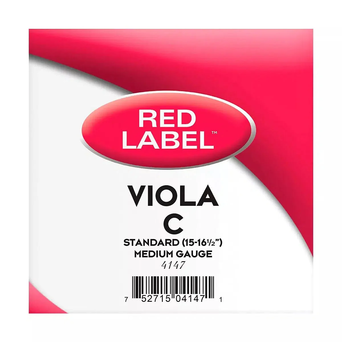 D'Addario Red Label Viola C Single String | 15-16.5" Medium