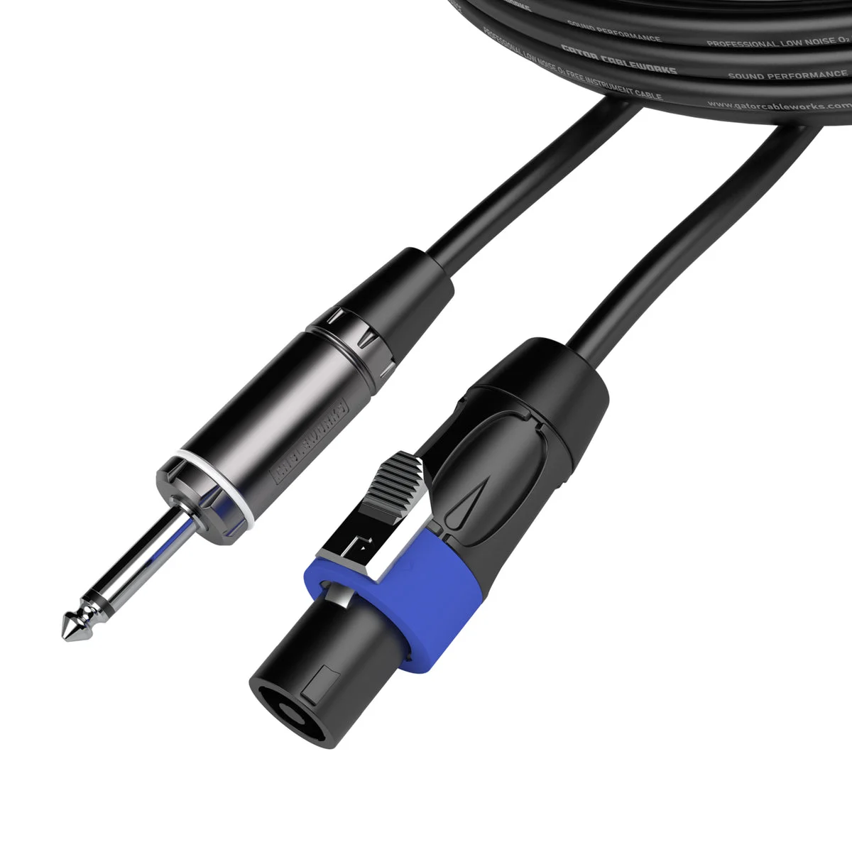 Gator CableWorks Composer Series 15 Foot TS to Twist Lock Connector Speaker Cable