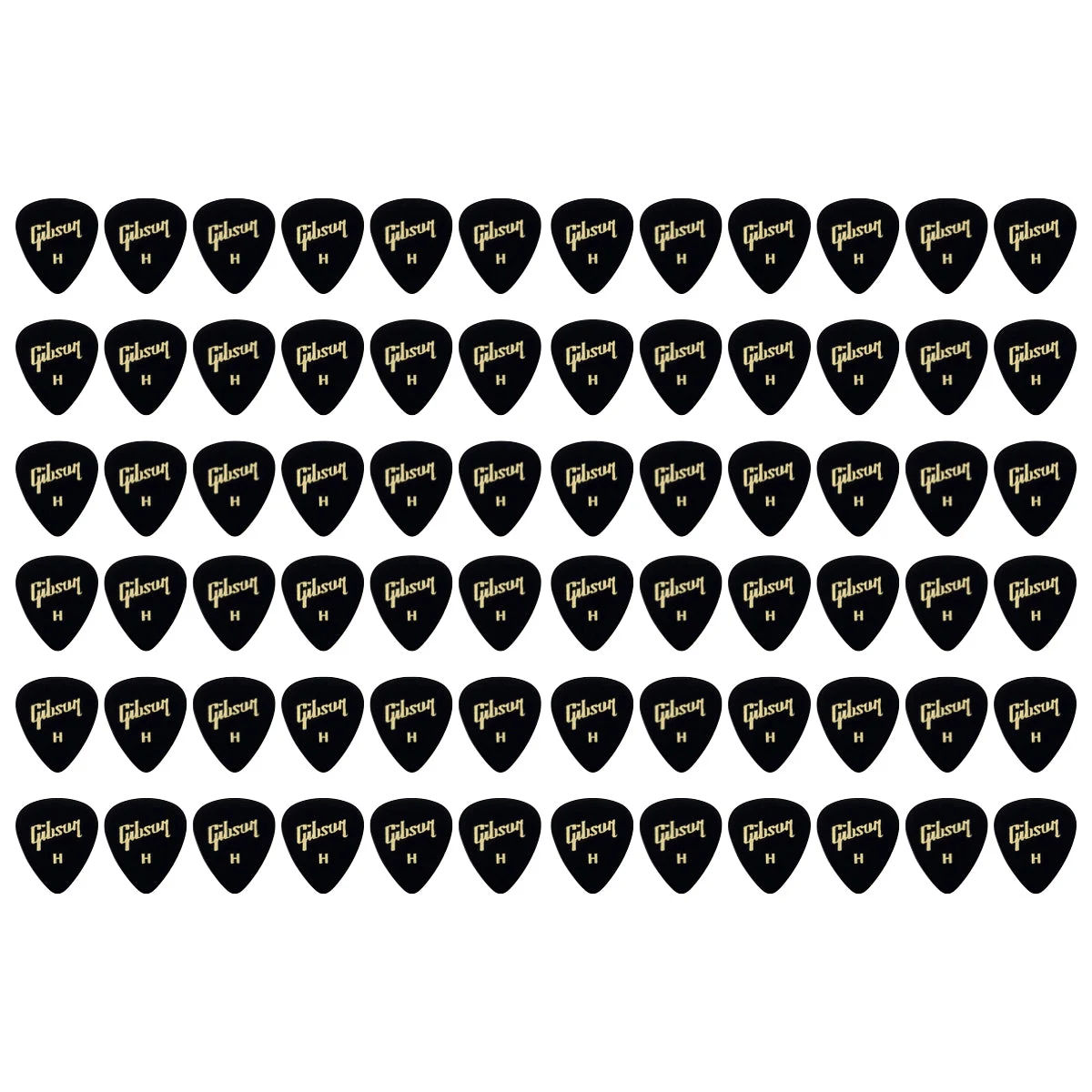Gibson Heavy Guitar Picks, 72 Pack