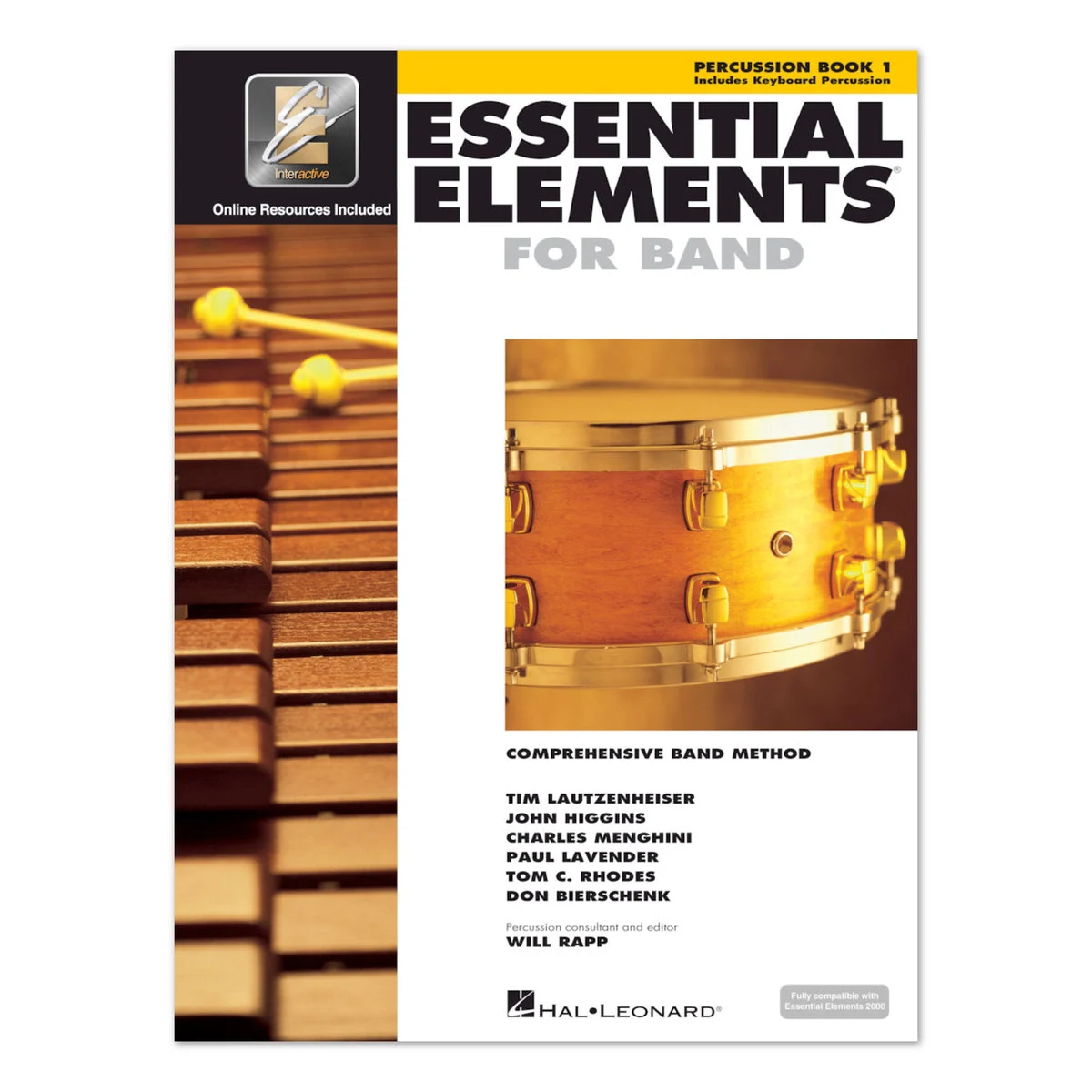 Essential Elements for Band - Percussion (Includes Keyboard Percussion) - Book 1 (2024 Edition)