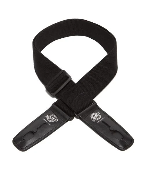 Henry Heller Lock-it 2" Strap Cotton Black, Made in USA