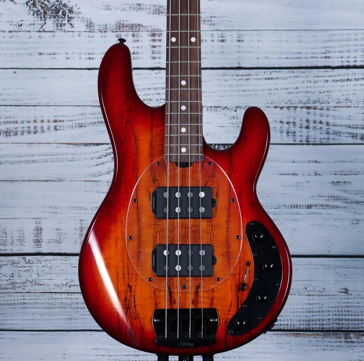 Sterling Stingray HH Maple Top 4str Bass | Blood Orange Burst